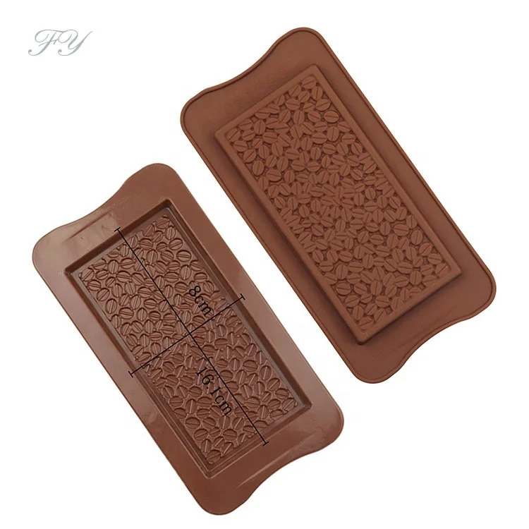 

Spot wholesale full-page coffee bean shape chocolate block mold DIY biscuit mold household cake decoration tools