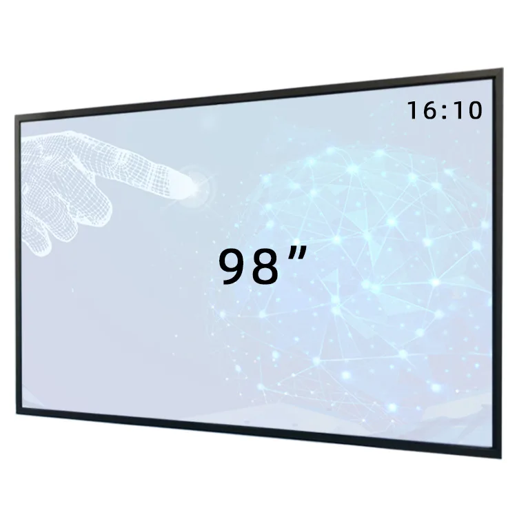 

High quality made in China 98 inch large USB multi touch wall overlay frame infrared Touch Screen panel