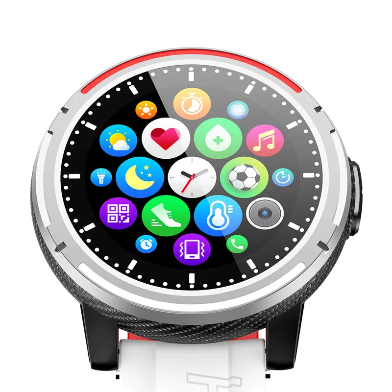 

2021 hot selling round smartwatches calling function ip67 waterproof smart watch with play, Red /blue