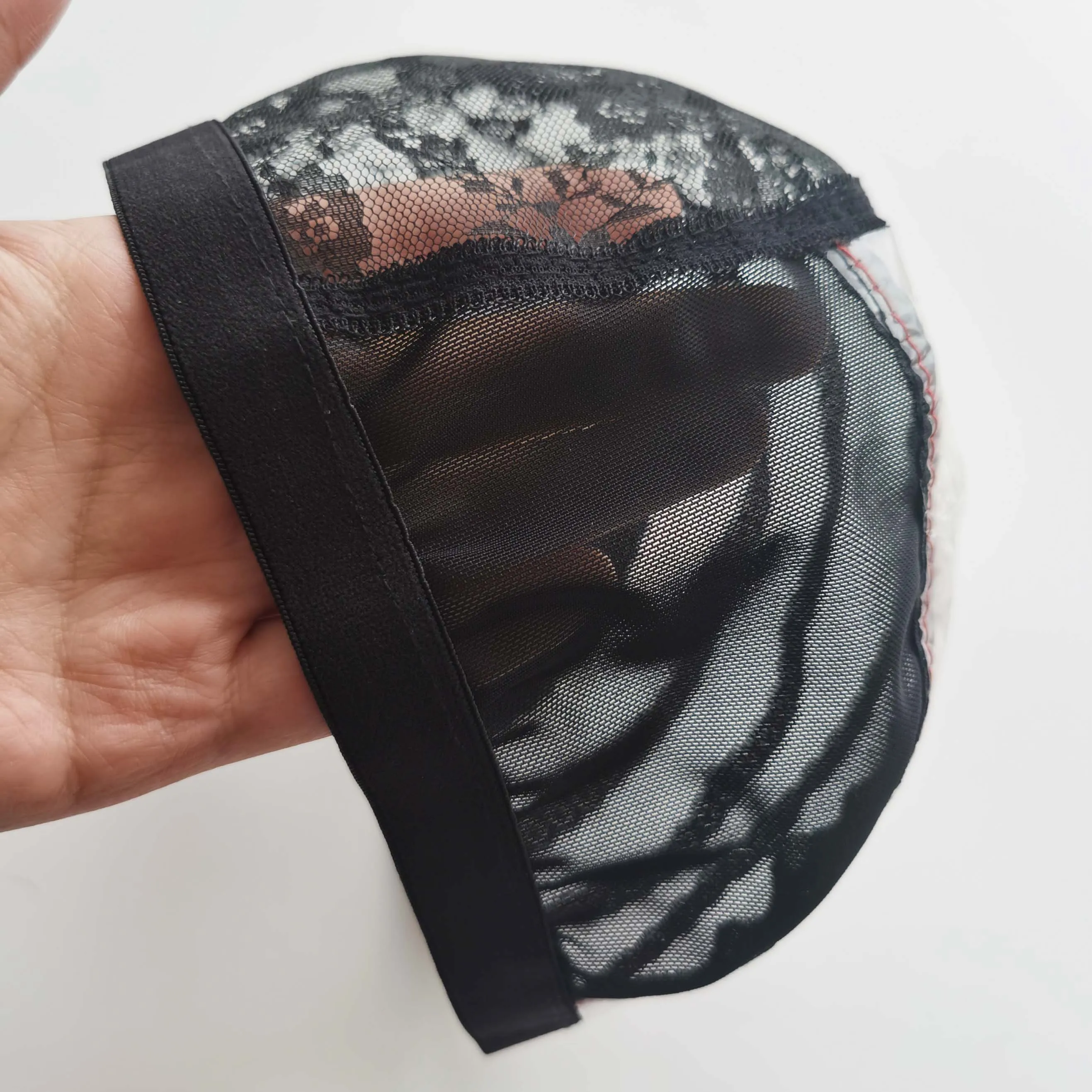 
New Arrival Black Ventilated Stretchable Wig Caps For Making Wigs Top quality adjustable weft wig cap 