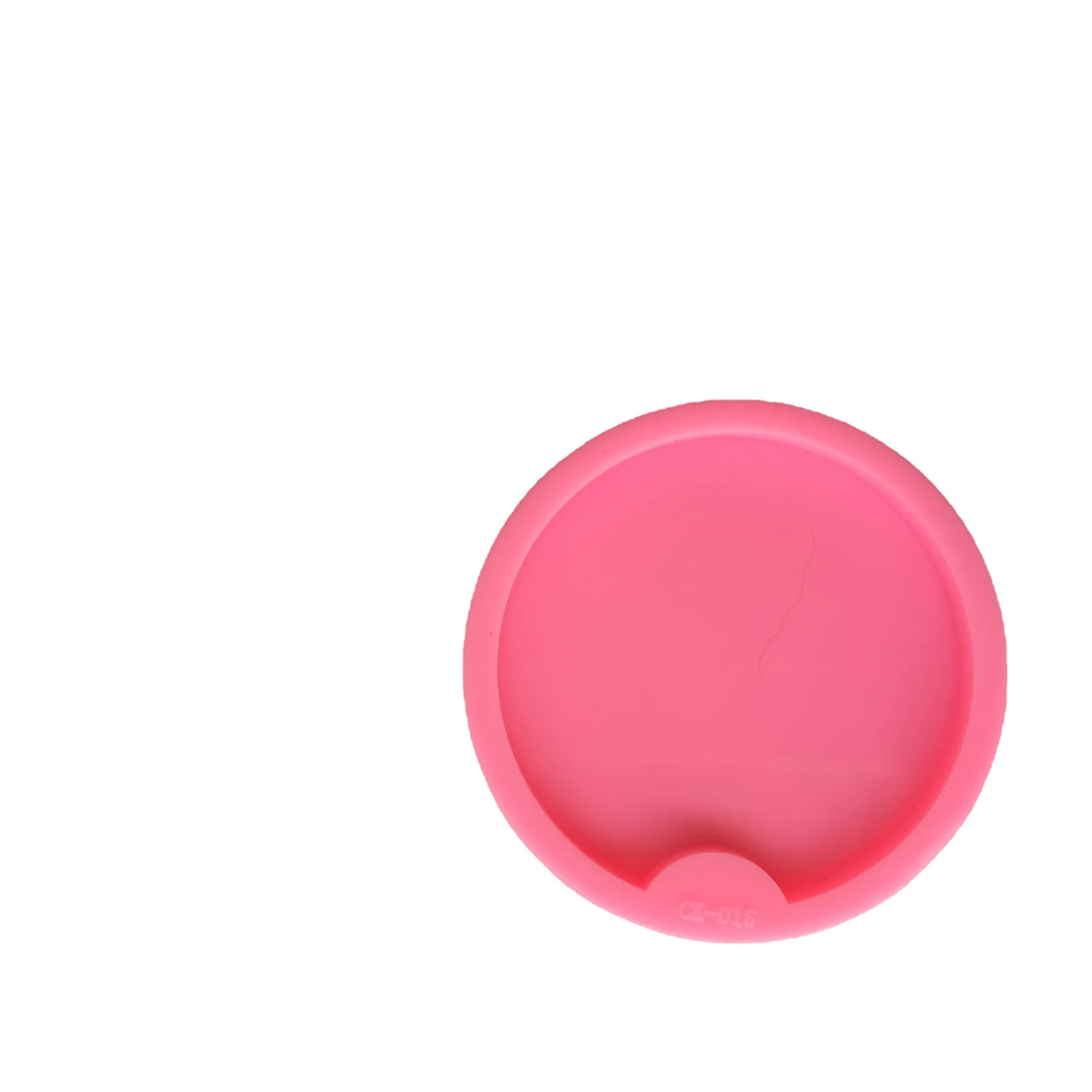 

0562 DIY Crystal Epoxy Round Car Coaster Tray Resin Silicone Mold, Pink