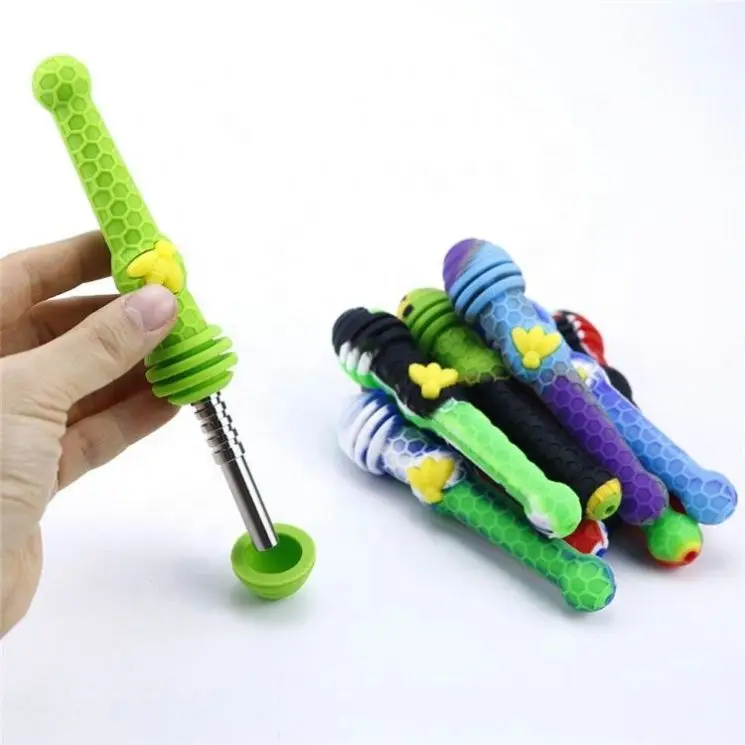 

Hot Sale Arrival Honeycomb Style Bee Smoking Pipe Food Grade Silicone Smoking Pipe Herb Pipe, Picture