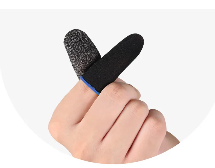 

Anti-Sweat Fingertips Touch Screen Finger tips gaming finger sleeve for pubg gamerock Accessories