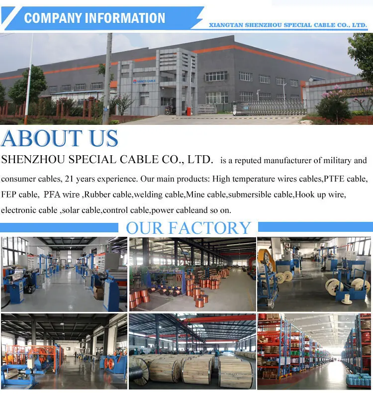 Oil Resistant Strong Acid Alkali Resistant 18 AWG Tinned Stranded Copper FEP Hook Up Wire