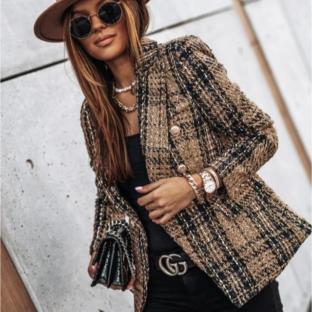 

Office Wear For Women Long Sleeve Casual Thin Coat Outerwear Tops Printing Women Blazer Jacket Ladies Blazers Slim Jacket