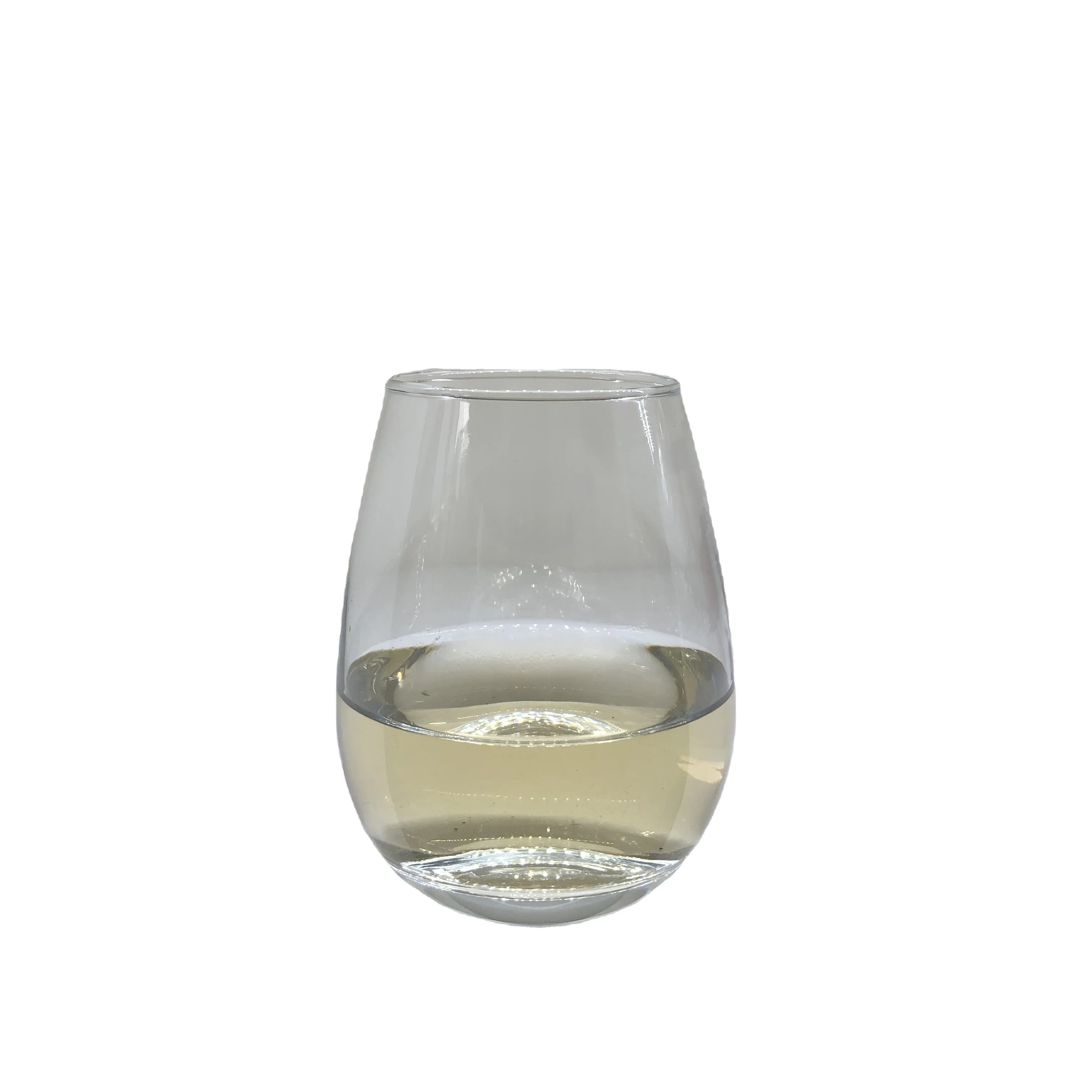 

270ml 9oz egg-shaped clear wine glass cup, Clear or customized