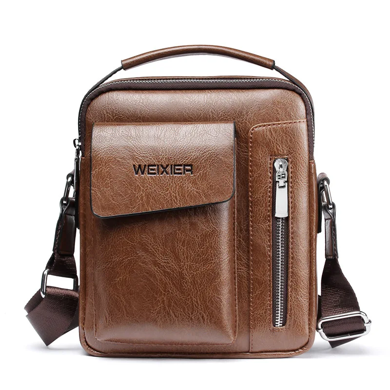 

Business Casual Italian Cross Body Leather Men's Shoulder Bag