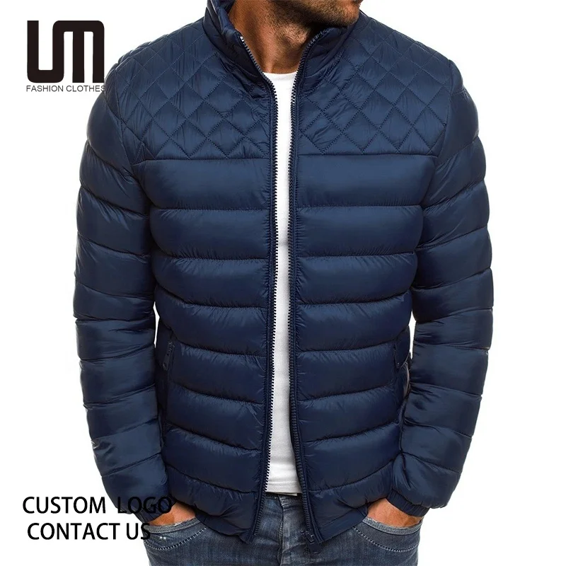 Liu Ming Wholesale 2023 New Winter Men Clothing Pattern Solid Color Jackets Plus Size 3XL Coats