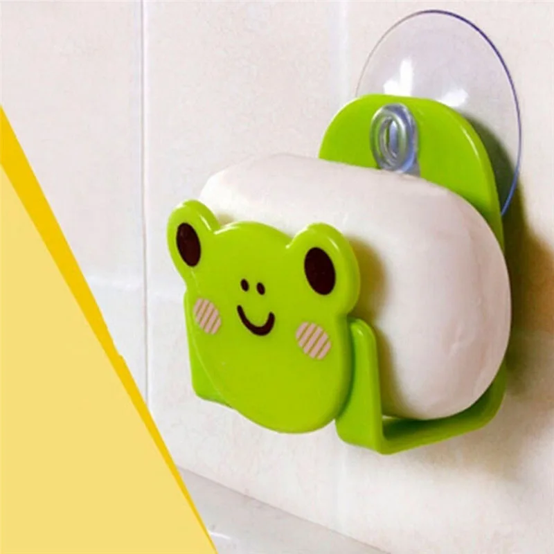 

Home Decor Cartoon Dish Cloth Sponge Holder With Suction Cup Dinning Room Kitchen Accessories Organizer, As photo