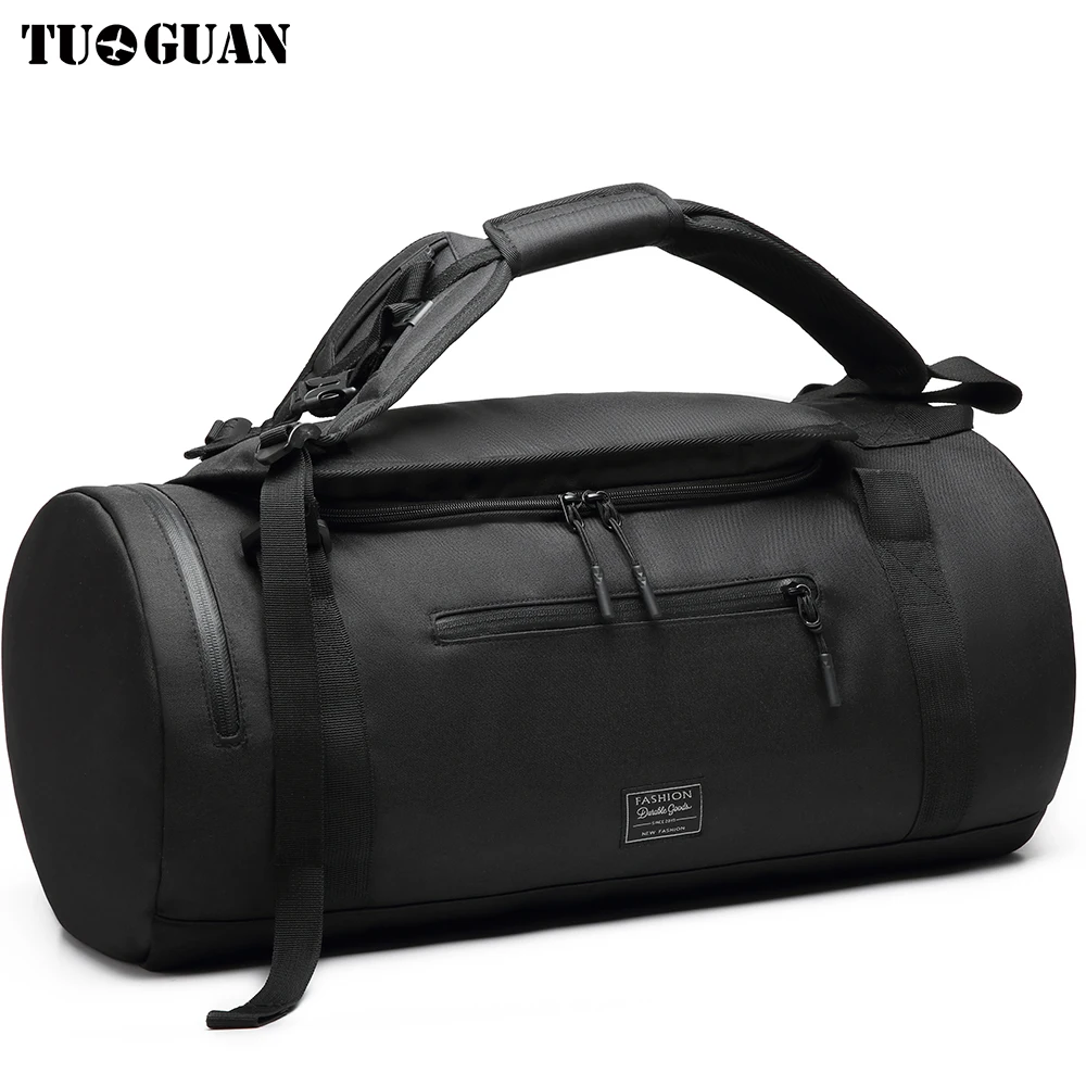 

Wholesale Transformable Waterproof Bag Sports Duffel Gym Backpack for men, Grey, black, blue, and customized logo