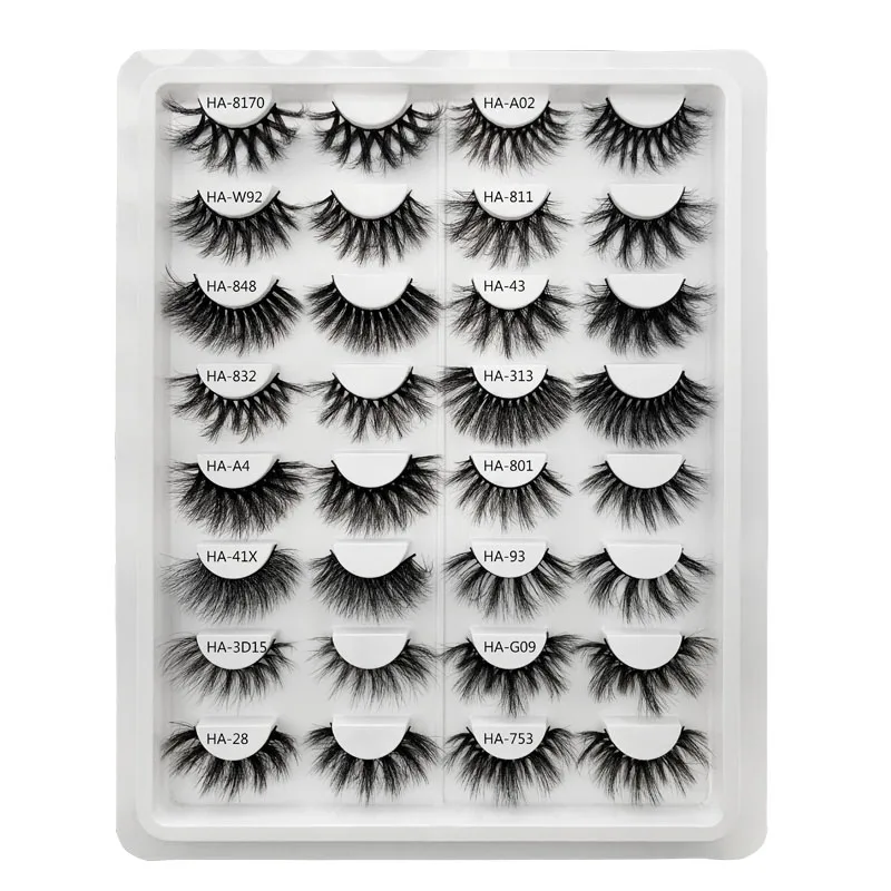 

Simulated Clean Look Filrty Professional Individual Distributor 24 hour Mink Liked False Eyelashes with a Lower Rate, Natural black