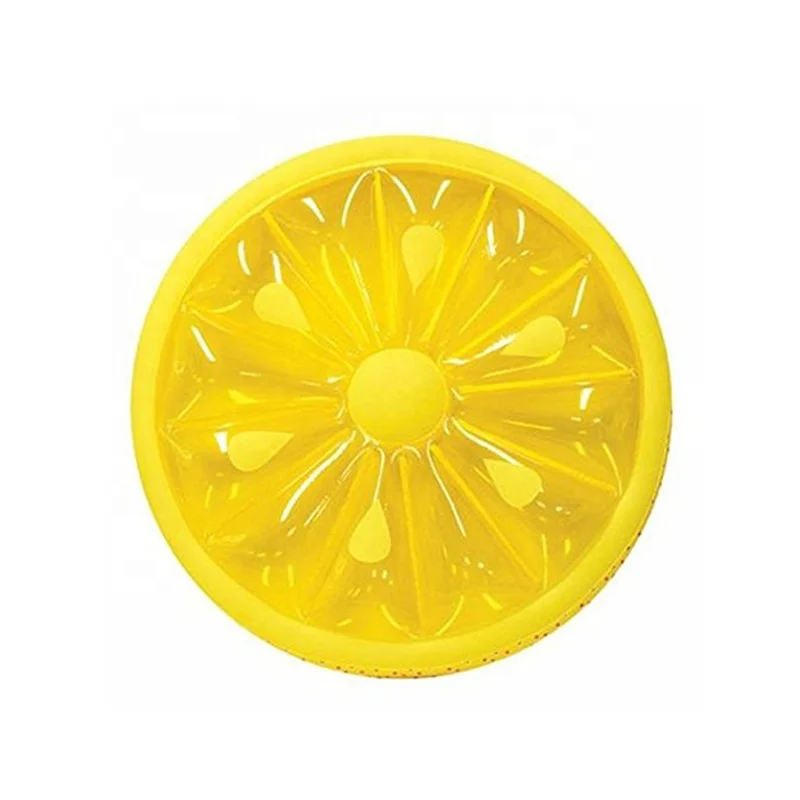 

New Arrival Transparent Inflatable Raft yellow Lemon For Adult Pool Float  Lemon For Wholesale