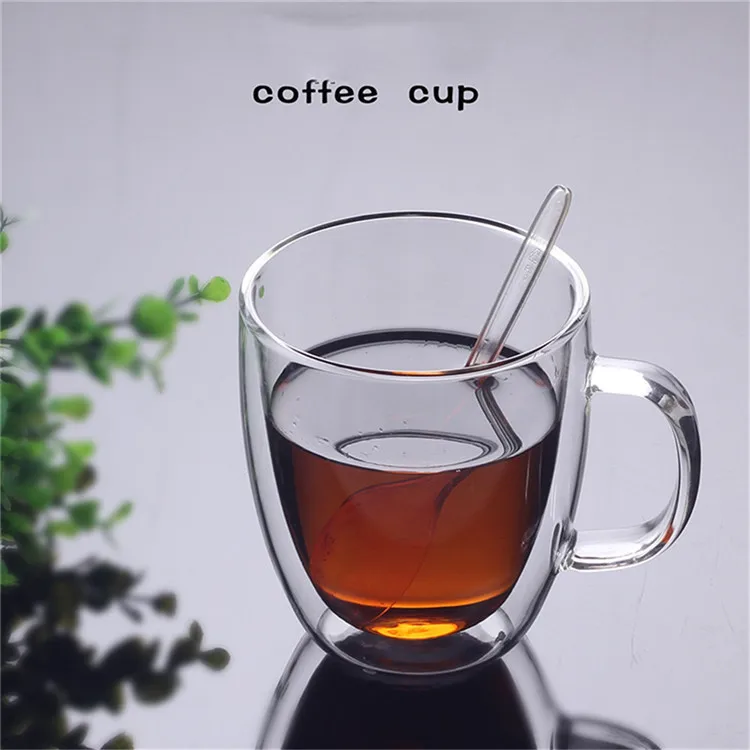 
Eco-Friendly glass cups for tea and coffee with lid heat resistant 
