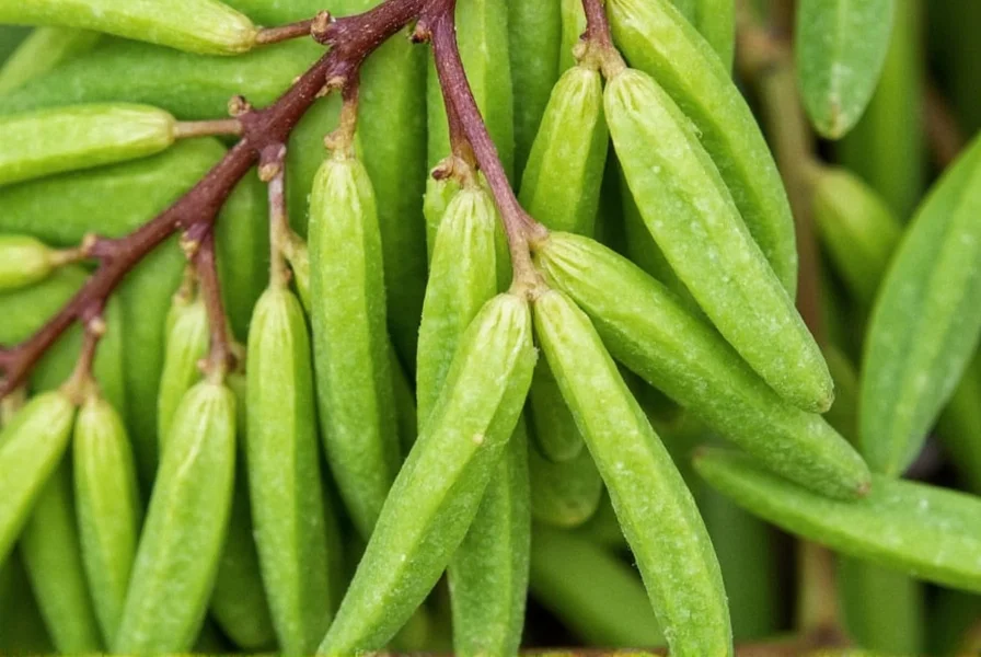 Cardamom pods being crushed with mortar and pestle showing aromatic seeds