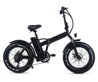 

48V 500W Fat Tire Electric Bike 20" Folding Fat Bike Electric With 48V 15Ah Lithium Battery LCD Display