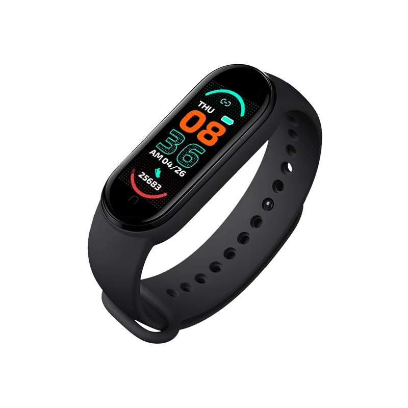 

Zooming New Trend Smart Bracelet M6 1.56 OLED Display Wristwatch Heart Rate Monitor Fitness Sport Tracker Waterproof Smart Band, Blue, black, pink, orange,yellow