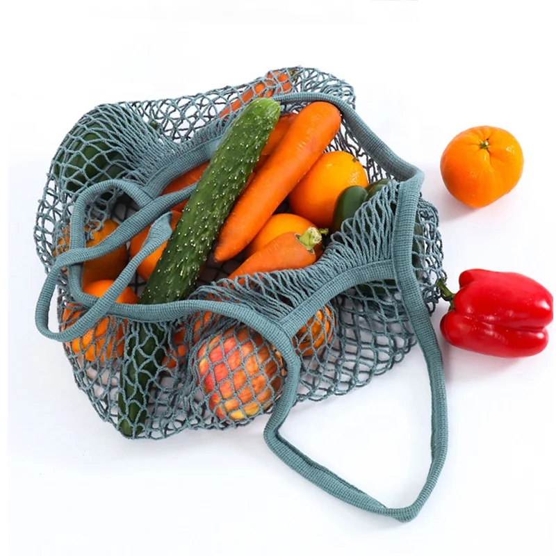 

Handbag Long Net Tote Reusable Grocery Macrame Bags Fruit and Vegetable Bag Washable Cotton Mesh String Organizer Shopping, As the picture