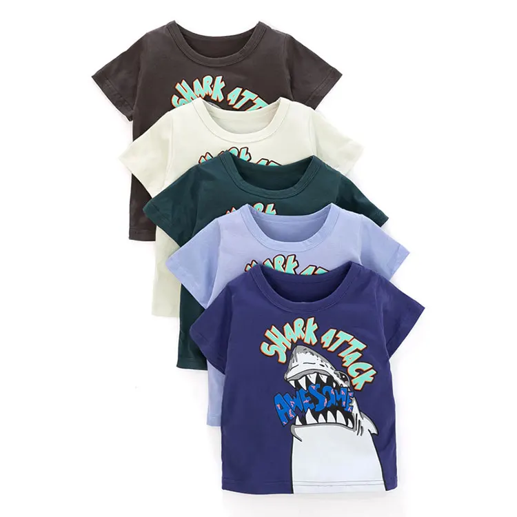 

Crew Neck Boys T Shirt 2021 Cotton Children T-shirts