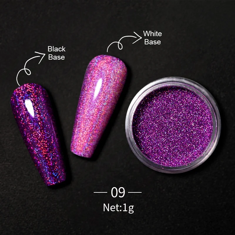 

Nails Art Glitter UV Gel Carving Beauty Extension Crystal Dust Nail Decorations Acrylic Nail Powder, 12 colors