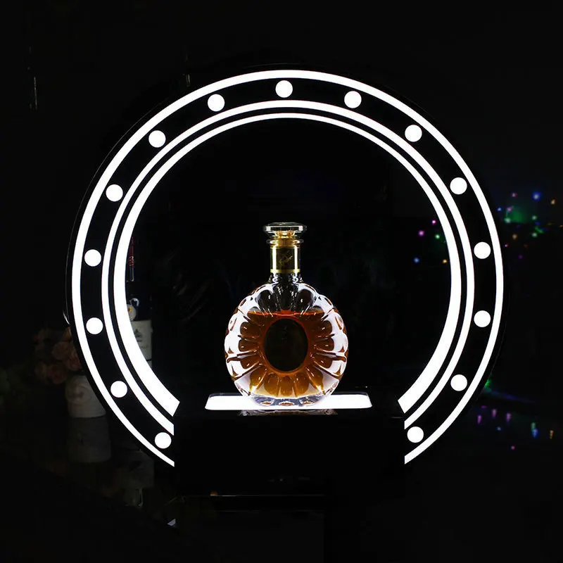 

Customized nightclub lounge bar party LED illuminated bottle display glorifier light stand for vodka whisky champagne beverage