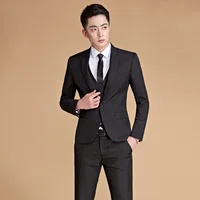 

12 color Men Suits Slim Prom Dress Tuxedo Male Coat Costume Homme 2 Piece Blazer