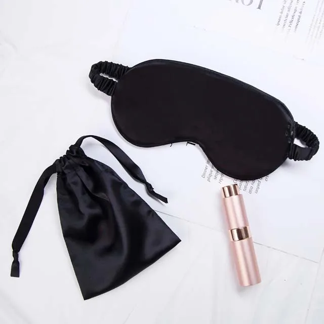 

Amazon Best Selling Colorful Silk Sleep Eye Patch Mask With Pouch Bag