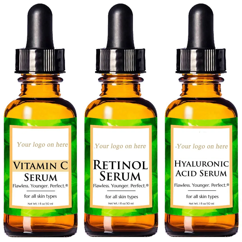 

OEM ODM OBM skin care Vitamin C Serum Hyaluronic Acid anti aging mesotherapy whitening serum