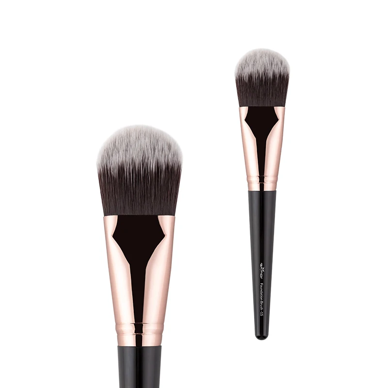 

Anmor Professional Make Up Brushes Set Face Foundation Powder Makeup Brush, Black and gray