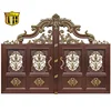 European style automatic remote control assembled outdoor use latest design boundary wall gate