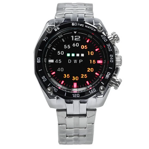 

TVG 3101 Wrist Watches Men Waterproof Sport Stainless Steel Men Digital Wrist Watch