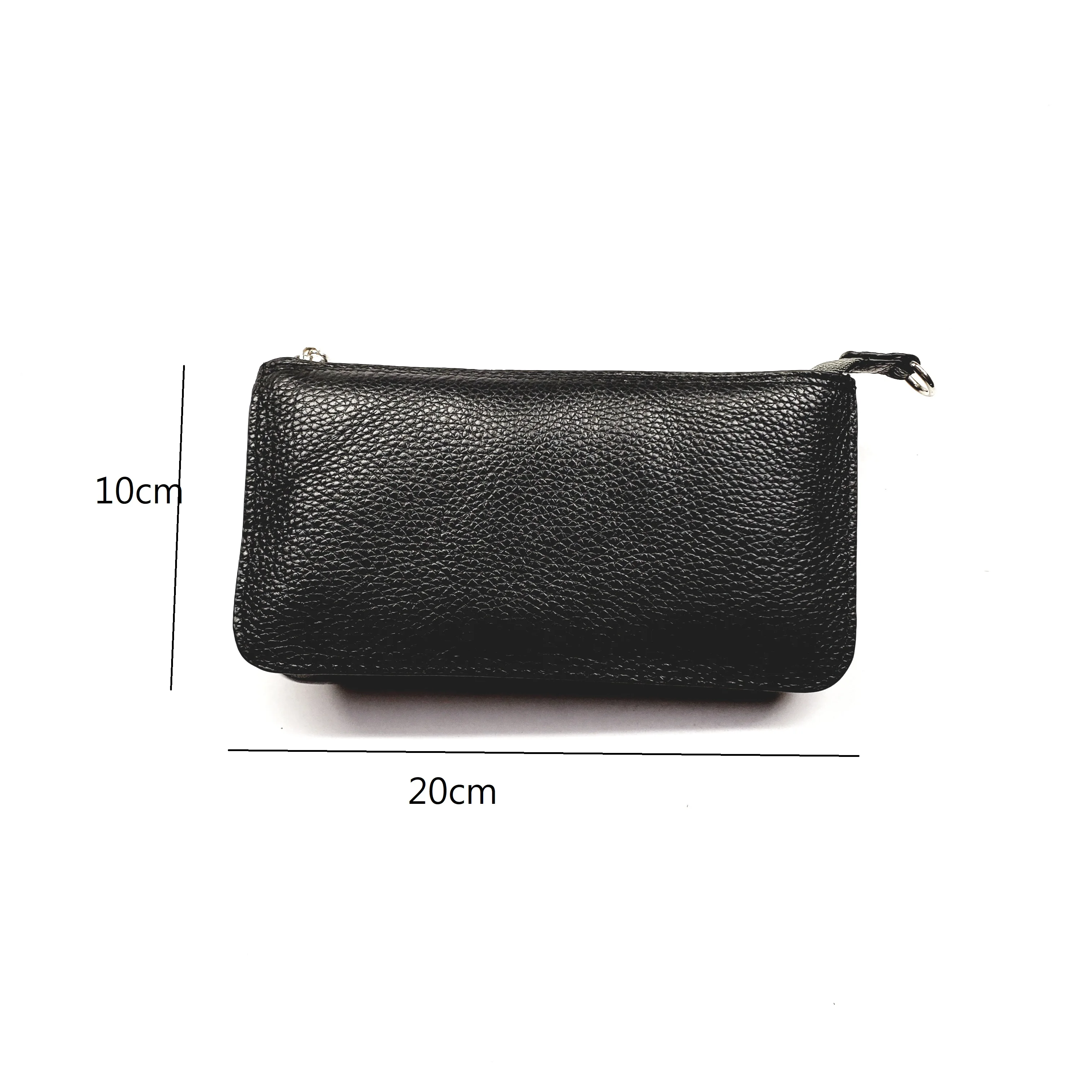 

Top Quality Women Leather clutch handbag, Silver patched