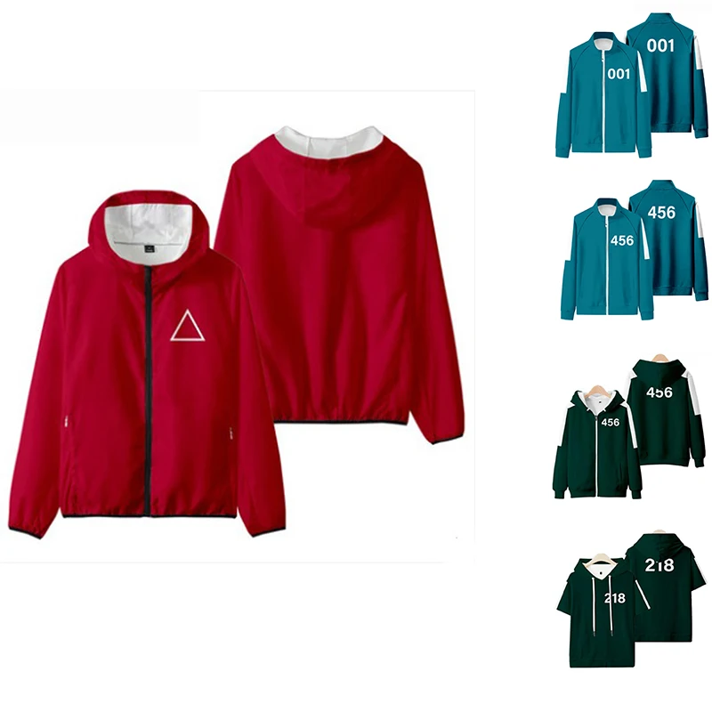 

Fashion Korean Horror Movie Cosplay Costume Suits Men's Halloween Party Squid Game