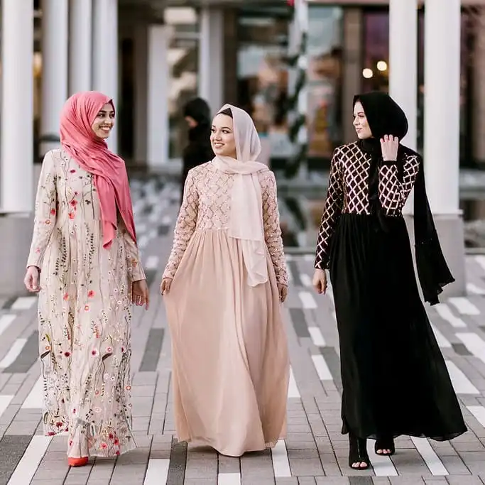 2019 New Islamic Women Dresses Girls Dubai Sequins Chiffon Abaiya ...