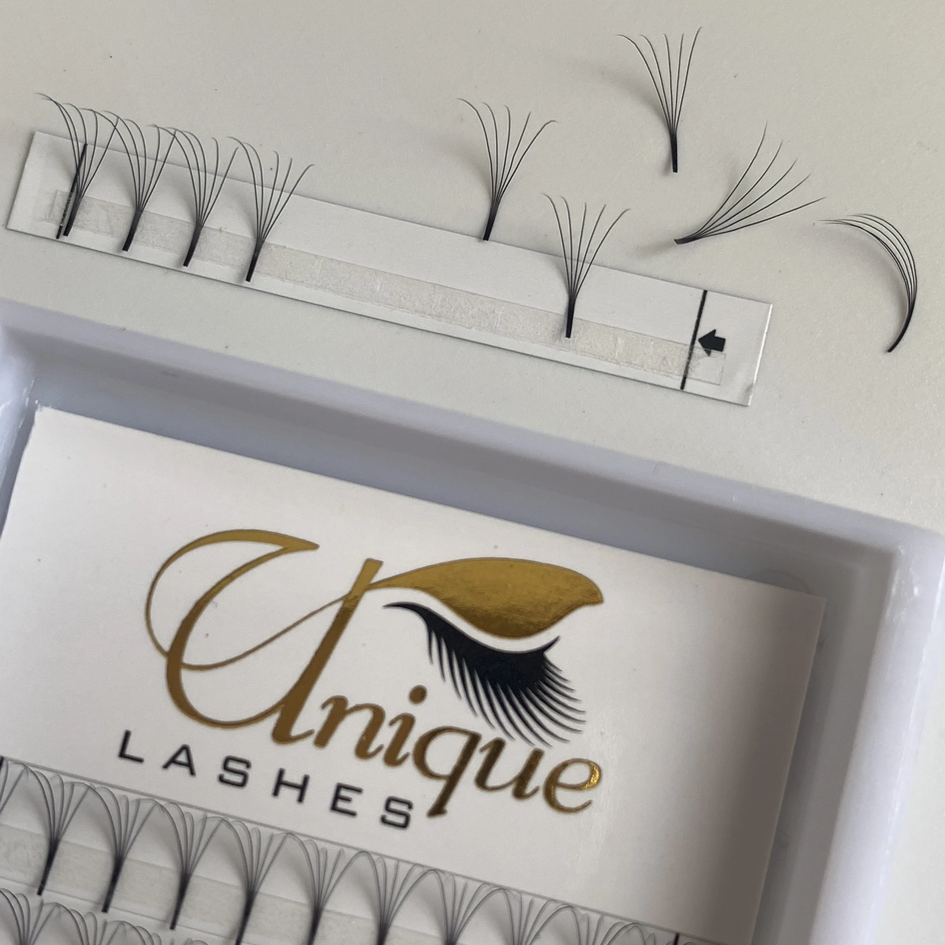 

Good quality 5D C D Curl dakr black long stem premade eyelash fans eyelashe extension, Dark black
