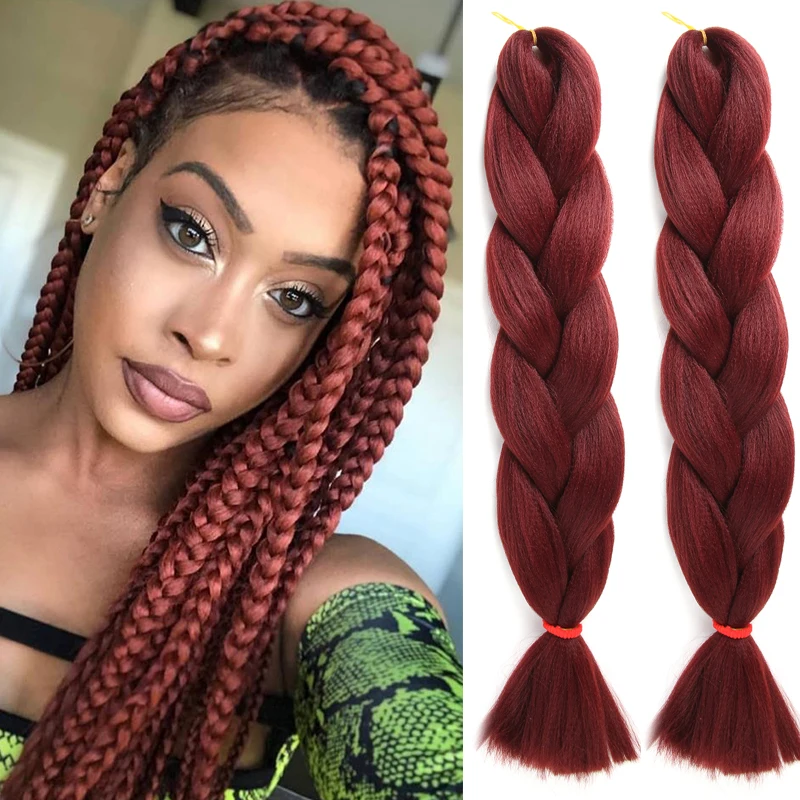

Hot Water Setting Wholasale Extensions For African Expression Ombre Pre Stretched Braids Jumbo Braid Synthetic Braiding Hair