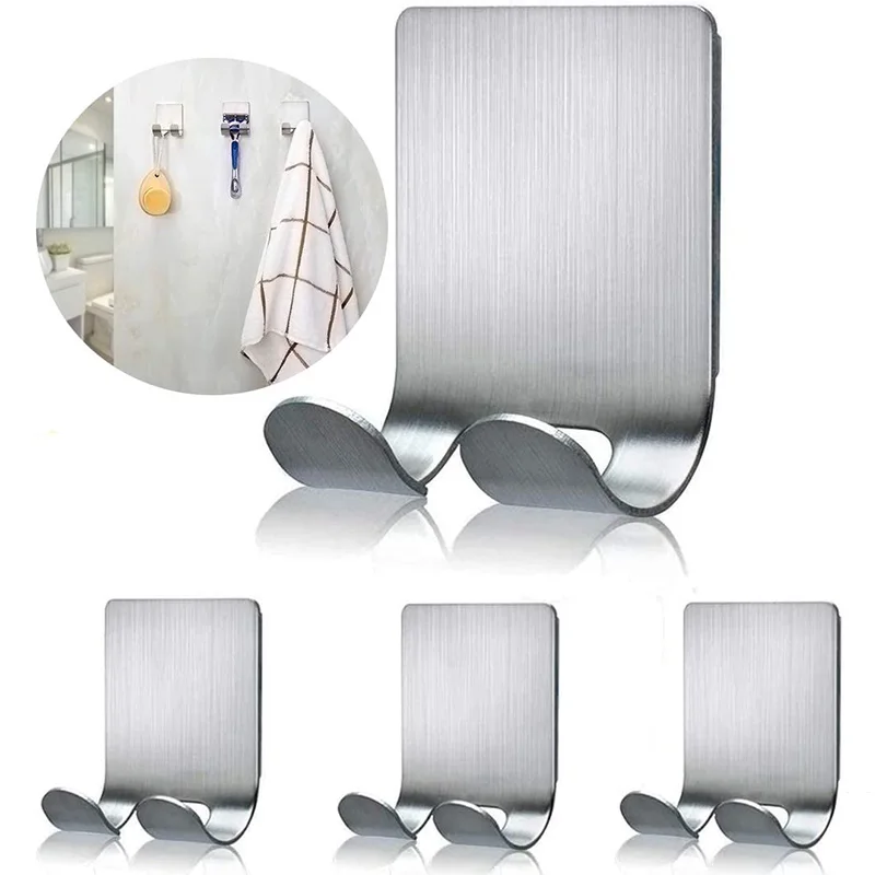 

Matt Black 4 Pack Self Adhesive Stainless Steel Heavy Duty Razor Holder