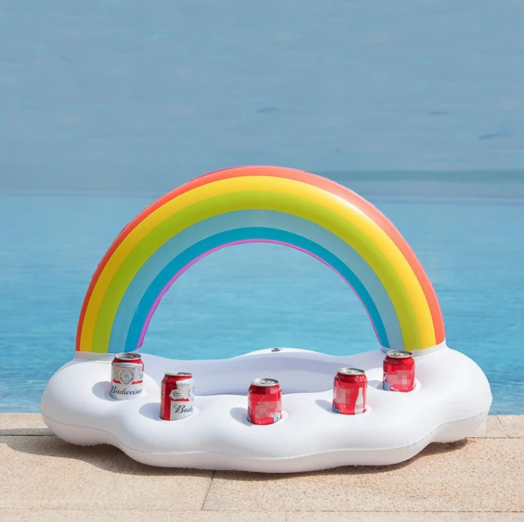 

New Style Inflatable Cup Holder Wholesale Pool Party Mini Floating Inflatable Cup Holder For Beer, As pic