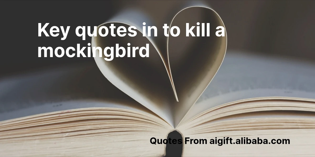 key quotes in to kill a mockingbird