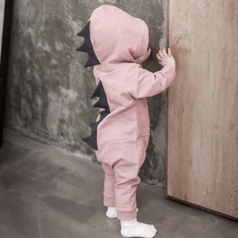 

Cute Baby Wear Dinosaur Hooded Jumpsuit One-Piece Children'S Clothing, Picture