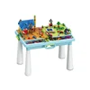 515pcs small particles and building table with chair block set for kids