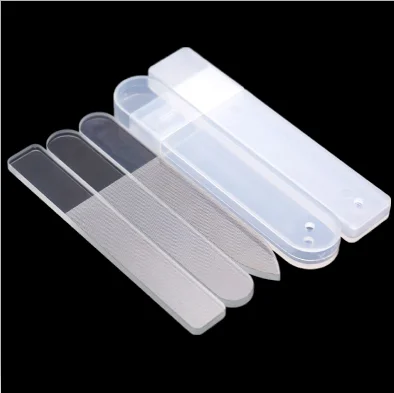 

premium professional 9cm washable customized nano glass nail file, Transparent