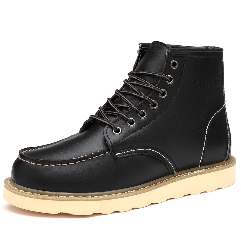 

New Arrivals Fashion Lace-up leather product military Snow men's boots