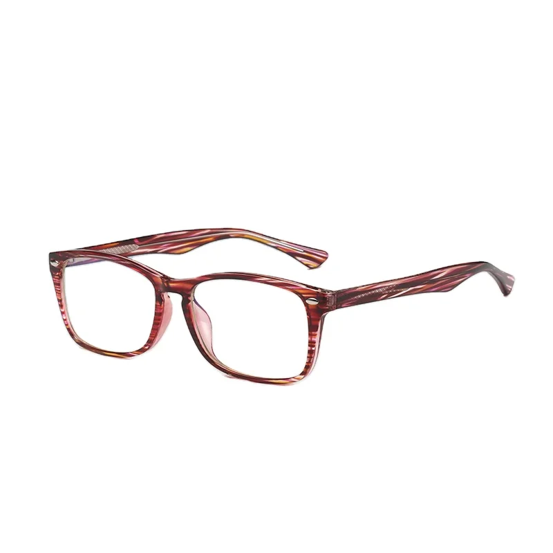 

New large frame anti-blue light glasses retro metal square glasses frame mortise mirror leg flat mirror wholesale, Custom