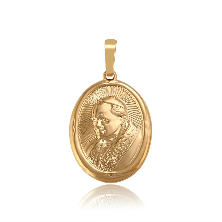 

A00608549 Xuping Jewelry Fashion Fine Old Age Old Man Image 18K Gold Environment-friendly Copper Neutral versatile pendant