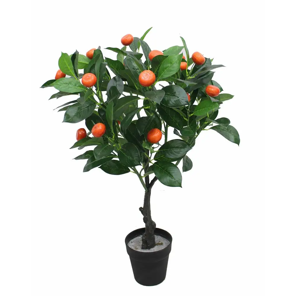 Small Artificial Orange Tree Plants For Home Decoration Faux Fruit Tree ...