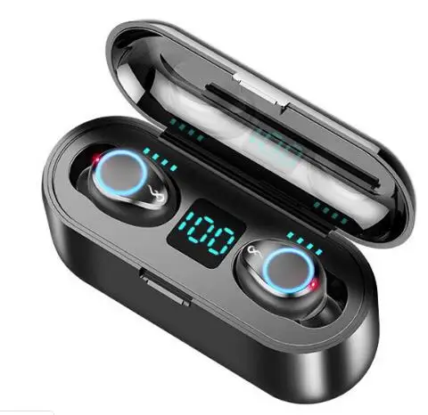 

Quality ensure audifonos f9 tws wireless earphone waterproof headphones ear buds led power display In ear f9-34 earbuds