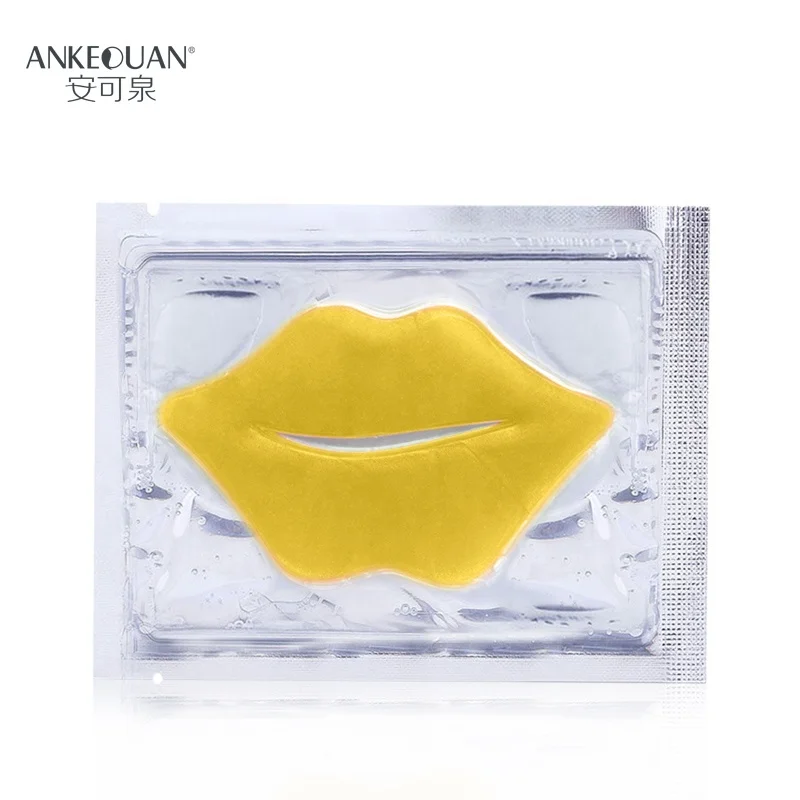 

Factory Private Label Collagen Lip Mask 24k Gold Collagen Lip Mask For Moisturizing hydrating Remove Fine Lines