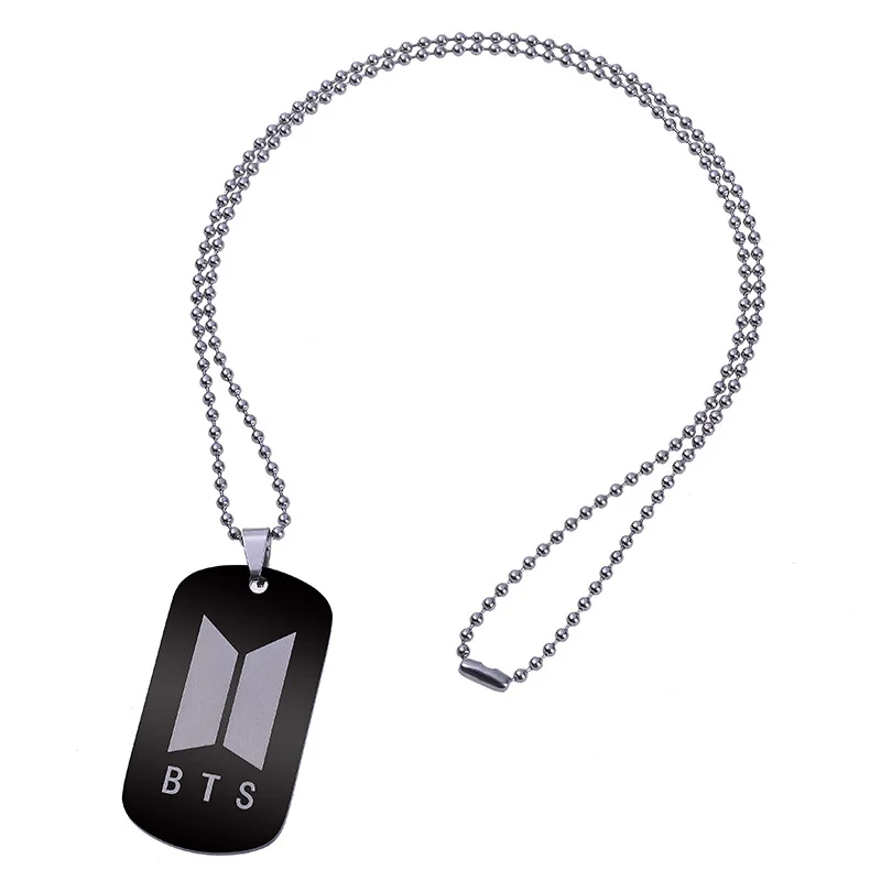 

BTS Stainless Steel Round Bead Chain Stainless Steel Necklace Jewelry