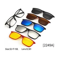 

Polarized glasses Clip On Optical Frames Best Sell Colorful 2 In 1 Pc Fashion Clip On Glasses