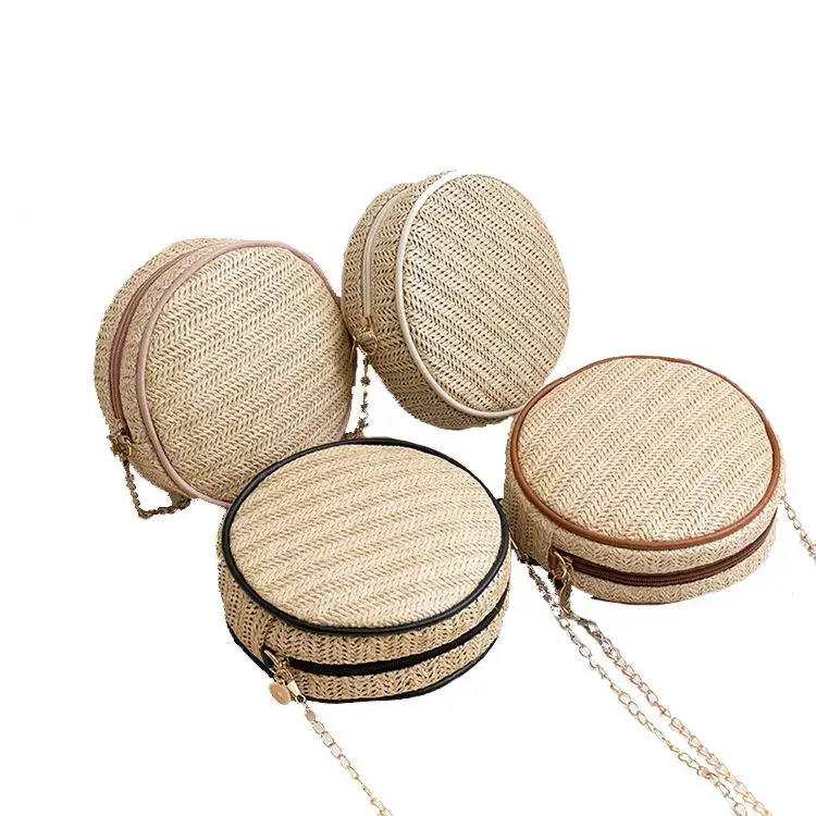 

2021 new trend women's small bag woven straw bag niche woven bags women handbags ladies D11574